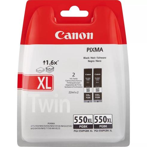 Canon PGI-550XL Negro Pack de 2 Originales