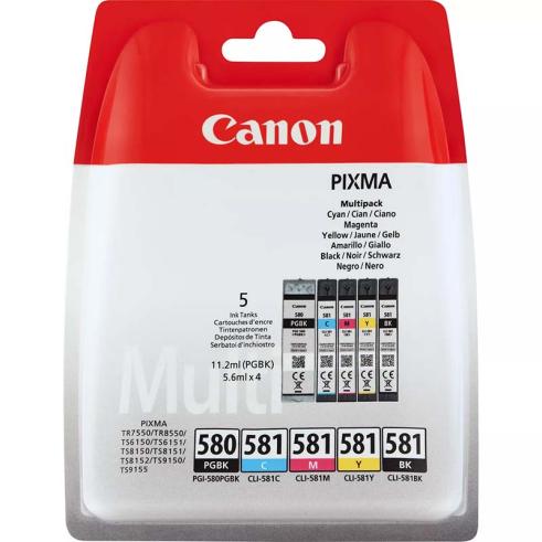 Canon PGI580/CLI581 Pack de 5 Originales