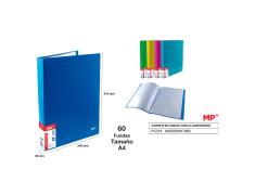 CARPETA 60 FUNDAS A4 TAPA FLUORESCENTE MP