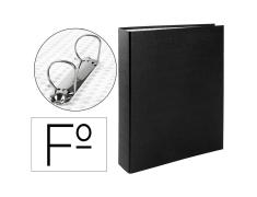Carpeta de 2 Anillas 40mm de Plástico Negro
