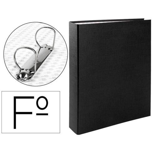 Carpeta de 2 Anillas 40mm de Plástico Negro