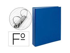 Carpeta de 2 Anillas 40mm de Plástico Azul