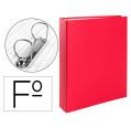 Carpeta de 2 Anillas 40mm de Plástico Rojo