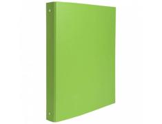 CARPETA DE 4 ANILLAS REDONDAS COLOR VERDE ANIS
