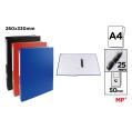 Carpeta de Cartón Fº 2 Anillas Aleatoria (Negra, Roja o Azul)