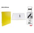 Carpeta de Cartón Fº 2 Anillas Amarillo