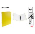 Carpeta de Cartón Fº 4 Anillas Amarillo