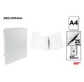 Carpeta de Cartón Fº 4 Anillas Blanca