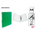 Carpeta de Cartón Fº 4 Anillas Verde