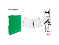 Carpeta de Cartón Fº 4 Anillas Verde