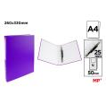 Carpeta de Cartón Fº 4 Anillas Violeta