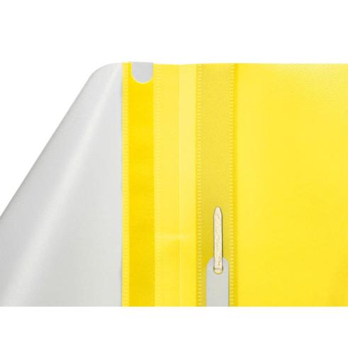 Carpeta Dossier Fastener Plastico A4 Amarilla Q-Connect