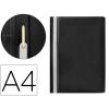 Carpeta Dossier Fastener Plastico A4 Negra Q-Connect