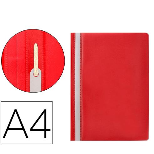Carpeta Dossier Fastener Plastico A4 Roja Q-Connect
