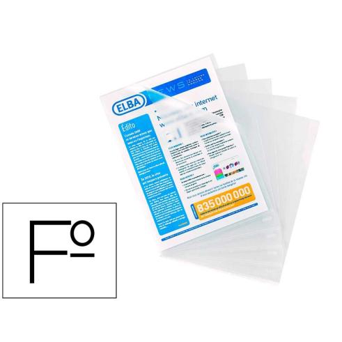Carpeta Dossier Uñero Folio Plástico 120mc Piel Naranja Caja de 100 unidades