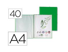 CARPETA ESCAPARATE CON ESPIRAL VERDE