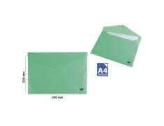 CARPETA SOBRE CON BOTON A4 VERDE MP