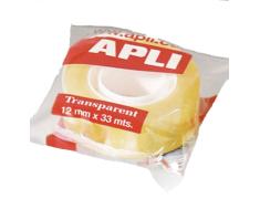 Cinta Adhesiva Apli Transparente 12 mm x 33 m