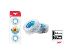 Cinta Adhesiva Cristal 24 mm x 33 m 3 Unidades