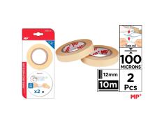 Cinta Adhesiva Doble Cara 100 Micras 12 mm 10 m