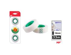 Cinta Adhesiva Invisible 19 mm x 33 m 3 Unidades