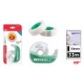 Cinta Adhesiva Invisible con Dispensador