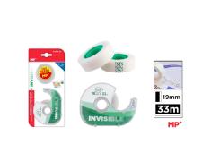Cinta Adhesiva Invisible con Dispensador