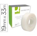 CINTA ADHESIVA Q-CONNECT INVISIBLE 19mmx33mt