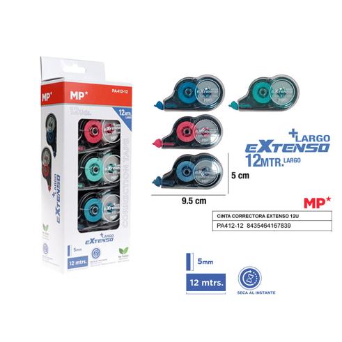 CINTA CORRECTORA EXTENSO 5MMx12M 12U MP