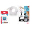 Cinta de Doble Cara Transparente 2 mm x 1,5 m