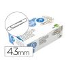 CLIPS LIDERPAPEL Nº3 LABIADOS 43 MM CAJA DE 100 UNIDADES