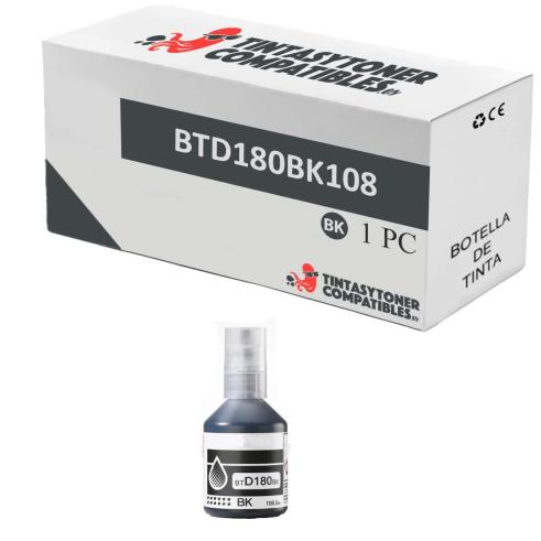 Compatible Brother BTD180BK Negro Botella de Tinta