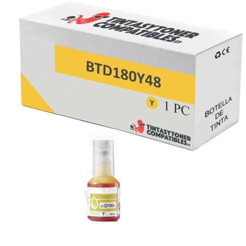 Compatible Brother BTD180Y Amarillo Botella de Tinta