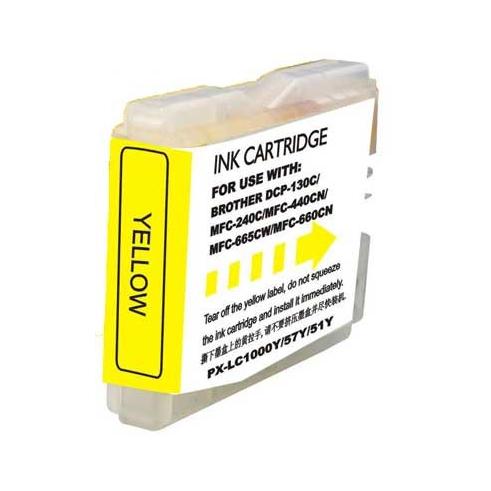 Compatible Brother LC1000XL / LC970XL Amarillo