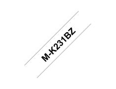 Compatible Brother M-K231 Cinta No Laminada Negro / Blanco