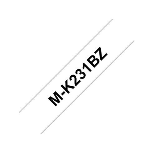 Compatible Brother M-K231 Cinta No Laminada Negro / Blanco