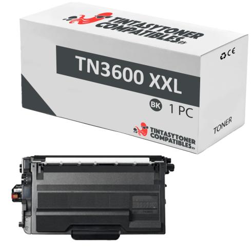 Compatible Brother TN3600XXL Negro
