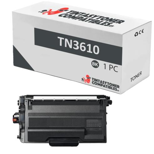Compatible Brother TN3610 Negro