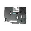 Compatible BROTHER TZE-111 Negro / Transparente TZ-111