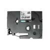 Compatible BROTHER TZE-121 Negro / Transparente TZ-121