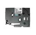 Compatible BROTHER TZE-121 Negro / Transparente TZ-121