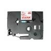 Compatible BROTHER TZE-132 Rojo / Transparente TZ-132