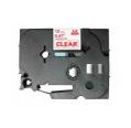 Compatible BROTHER TZE-132 Rojo / Transparente TZ-132
