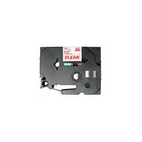Compatible BROTHER TZE-132 Rojo / Transparente TZ-132
