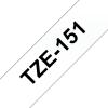 Compatible Brother TZE-151 Negro / Transparente TZ-151