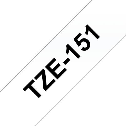Compatible Brother TZE-151 Negro / Transparente TZ-151