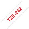 Compatible Brother TZE-242 Rojo / Blanco TZ-242