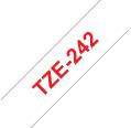Compatible Brother TZE-242 Rojo / Blanco TZ-242