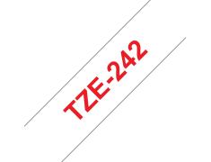 Compatible Brother TZE-242 Rojo / Blanco TZ-242