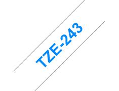 Compatible Brother TZE-243 Azul / Blanco TZ-243